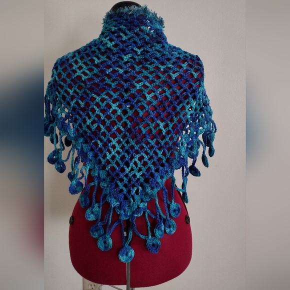 Unbranded Sweaters - Handmade Crochet Shawl Wrap